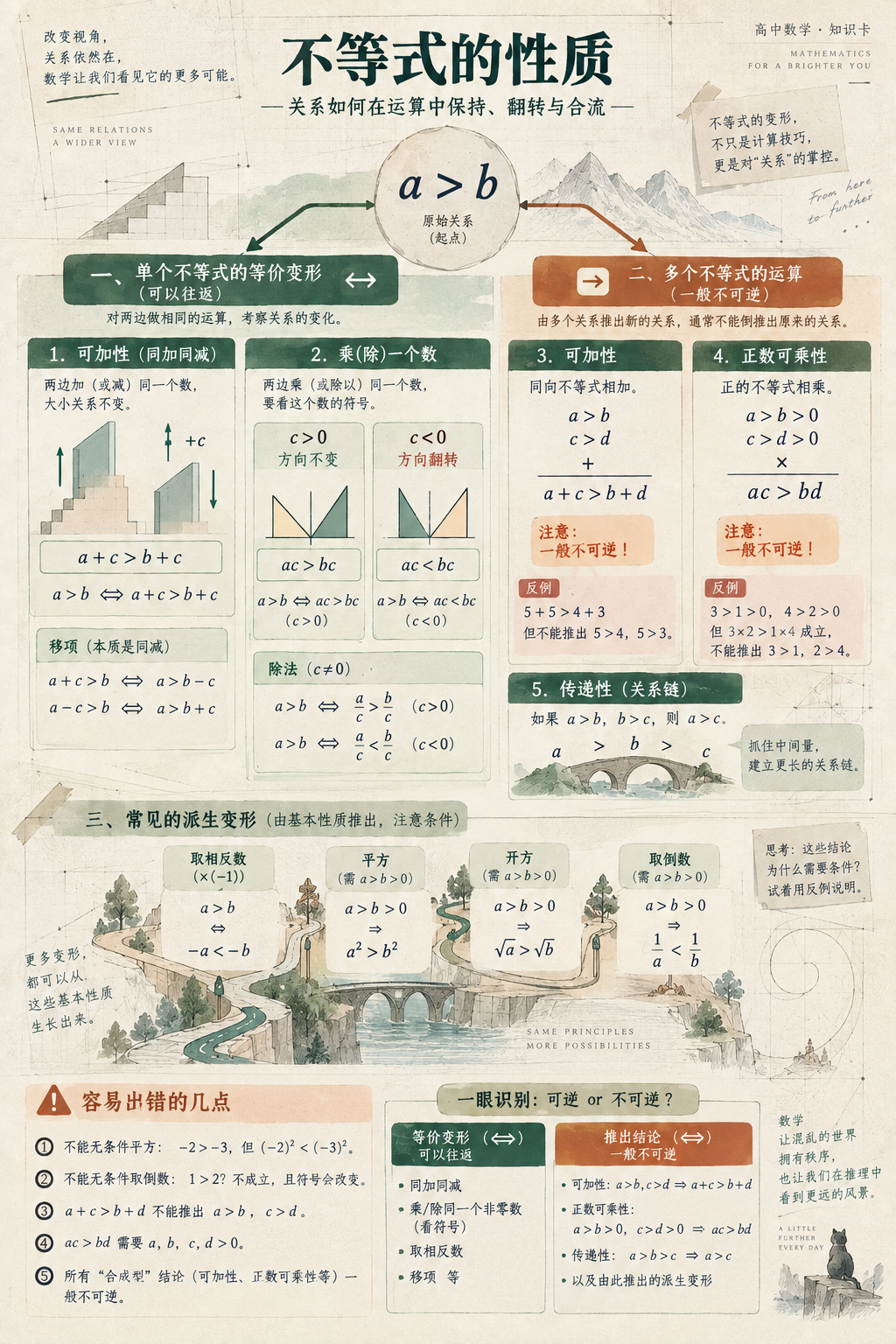 不等式性质知识图谱海报.png